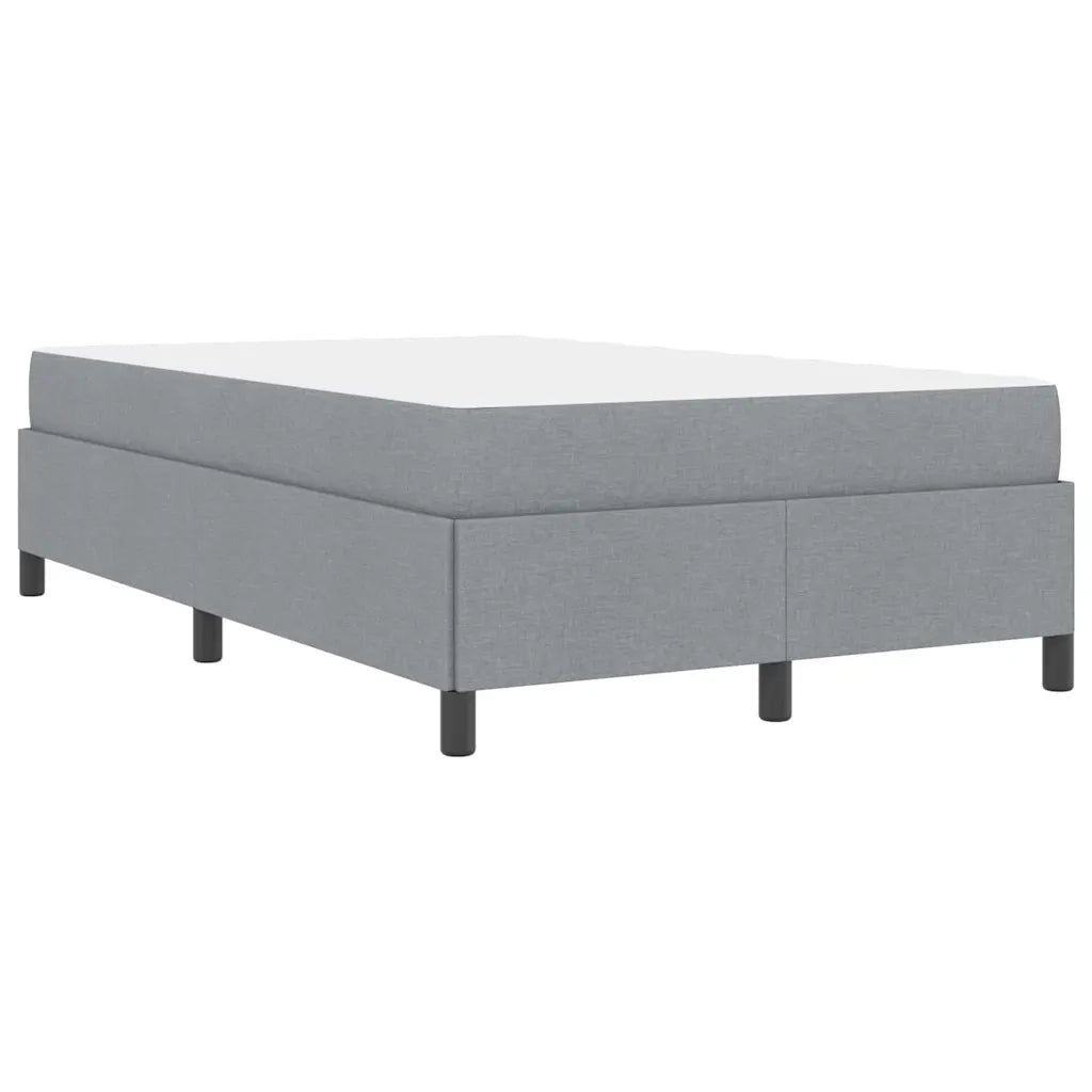 Letto a molle Grigio chiaro 120 x 190 cm Tessuto 3398843