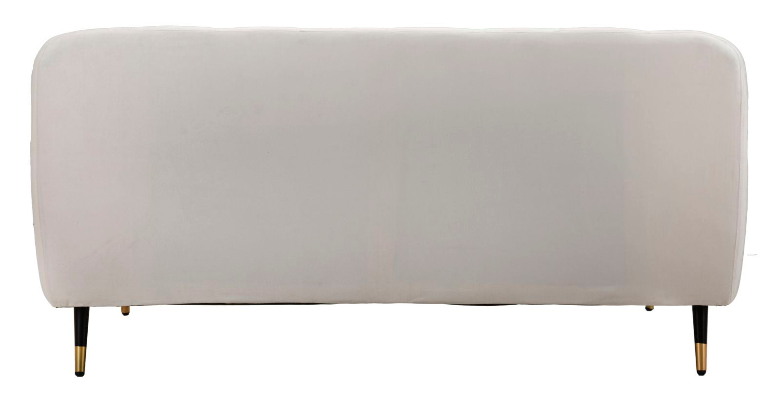 Divanetto 2 Posti Praga 146x71x86 cm in Poliestere Crema/Oro