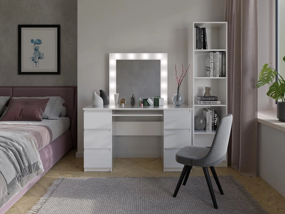 Set toeletta KUBA + specchio MARINA bianco