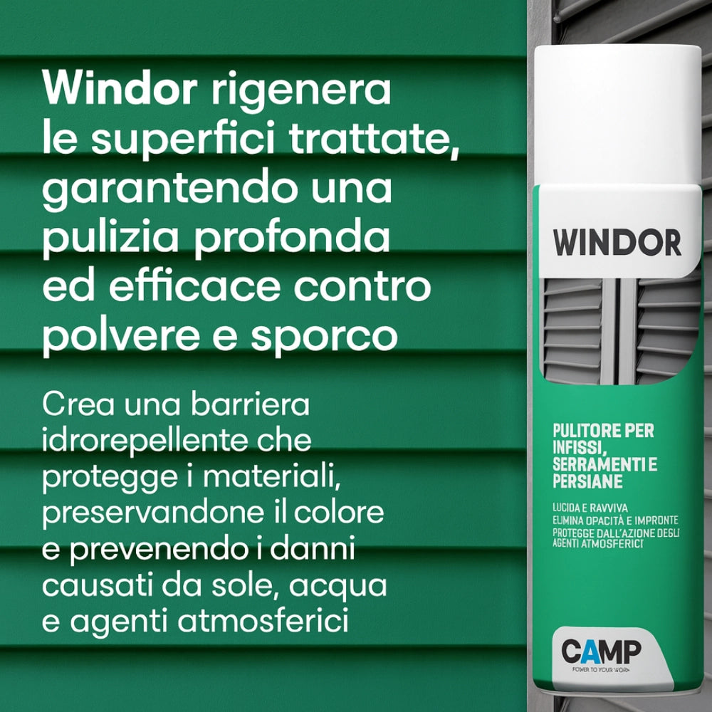Windor spray lucida e ravviva infissi e serramenti 500 ml 6 pezzi
