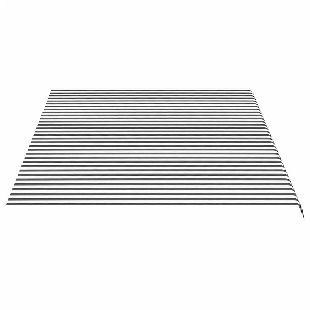 Tessuto di Ricambio Tenda da Sole Antracite e Bianco 5x3,5 m 311992