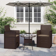 Cuscini per Seduta 2 pcs Tortora 47 x 36 x 2 cm Poliestere