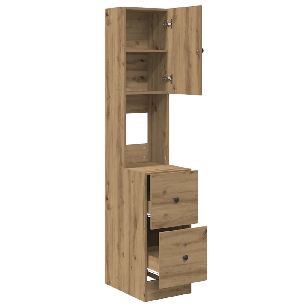 Credenza da cucina-Buffet-Armadio da cucina Rovere artigianale 32 x 50 x 180 cm