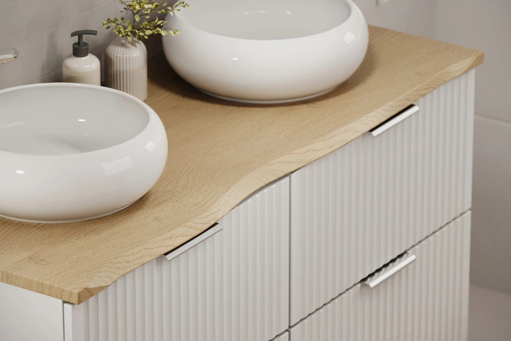 Set mobili bagno 60 cm con piano Nordic Cremona 60 x 1401 x 46 cm