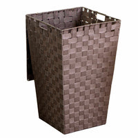 Cesto Portabiancheria in poliestere tortora quadro cm 33x33xh53