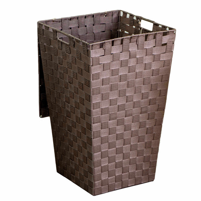 Cesto Portabiancheria in poliestere tortora quadro cm 33x33xh53