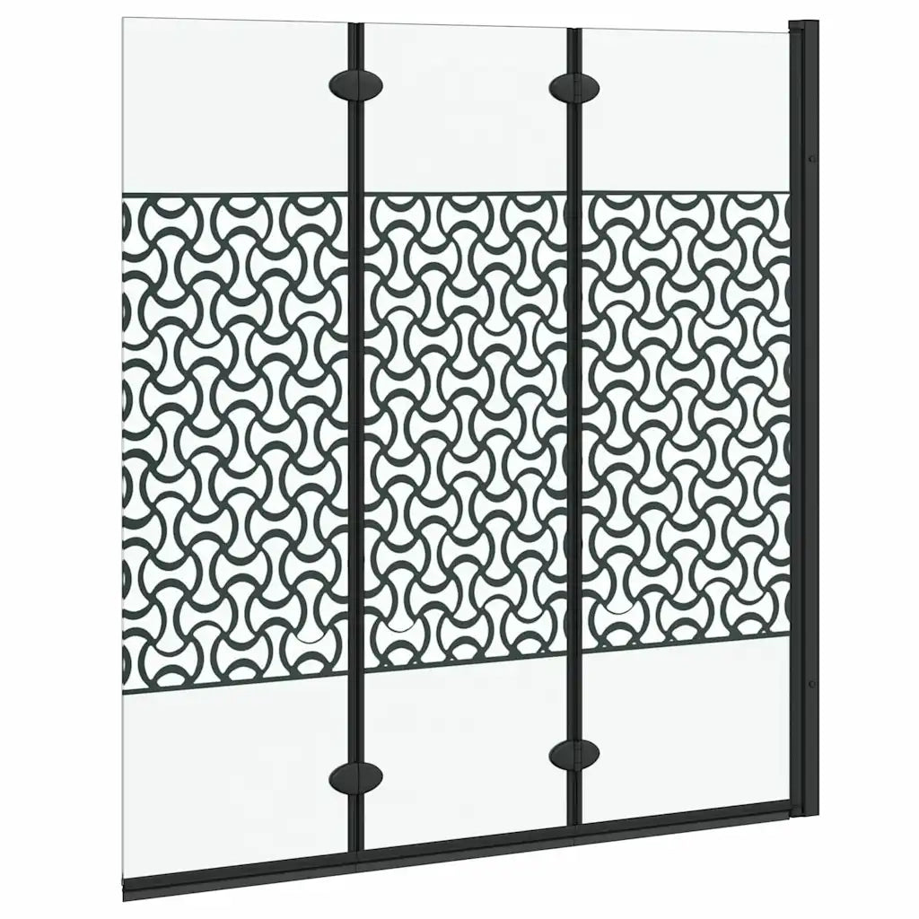 Involucro Doccia Nero e trasparente 130 x 130 cm CFW2629206