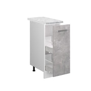 Vicco Armadio cucina dispensa alto Calcestruzzo 30 cm , PL Marmo