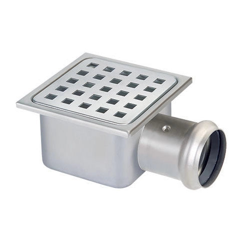 PILETTA IN ACCIAIO INOX- 105x105  H. 62 mm- DH- pezzi 1