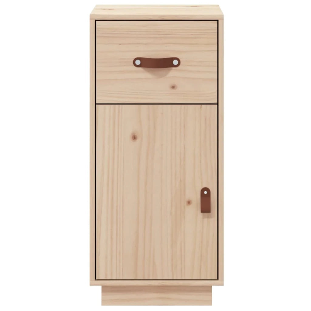 Buffet credenza cassettiera armadio mobile contenitore organizer per cucina soggiorno salotto 34 x 40 x 75 cm legno massello di pino marrone 02_0029573