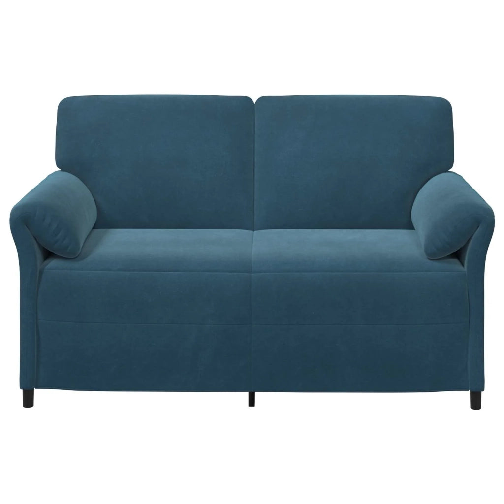 Divano a 2 Posti Blu 158 x 83 x 95 cm Velluto 42033962
