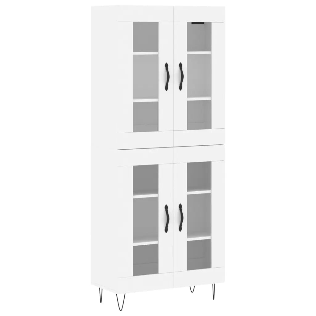 Credenza Bianca 69,5x34x180 cm in Legno Multistrato 3198305