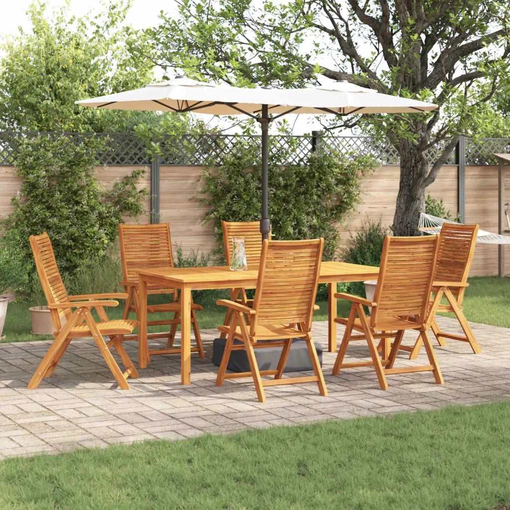 Set da Pranzo per Giardino 7 pcs Marrone 3375634