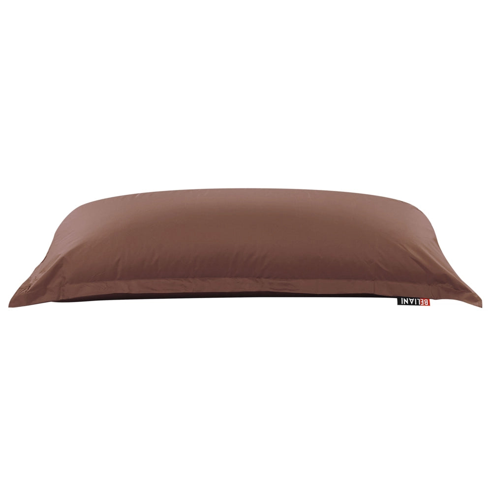 Pouf seduta poltrona sacco Grande Marrone con Zip 140 x 180 cm soggiorno camera da letto