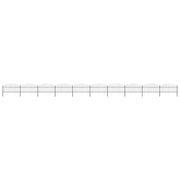 Recinzione Giardino Punta a Lancia (1-1,25)x17m Acciaio Nera cod mxl 22647