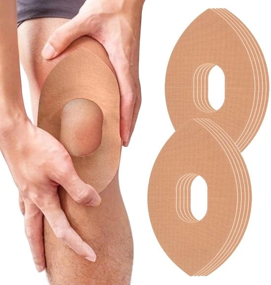Kinesiotape Voorgevormde Knie 10 Stuks per Pacchetto per Stabilizzazione e Alleviamento del Dolore