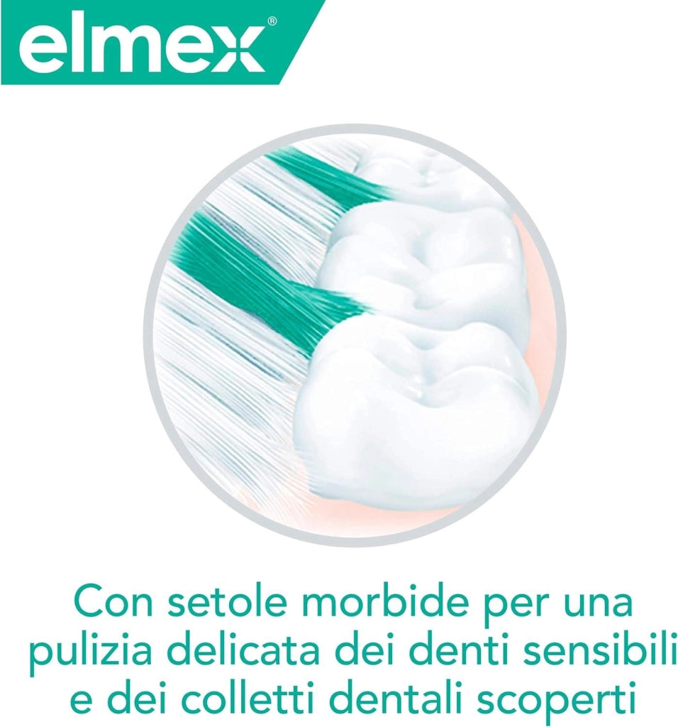 ELMEX SPAZZOLINO SENSITIVE PER DENTI SENSIBILI SETOLE MORBIDE MANICO ERGONOMICO 1 PZ