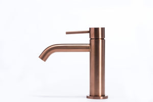 Rubinetto Miscelatore Monocomando Lavabo Rame Tevere