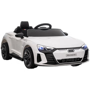 Auto Elettrica per Bambini 3-5 Anni con Telecomando, Sospensioni e Clacson, 103x58x41 cm, Bianca e Nero