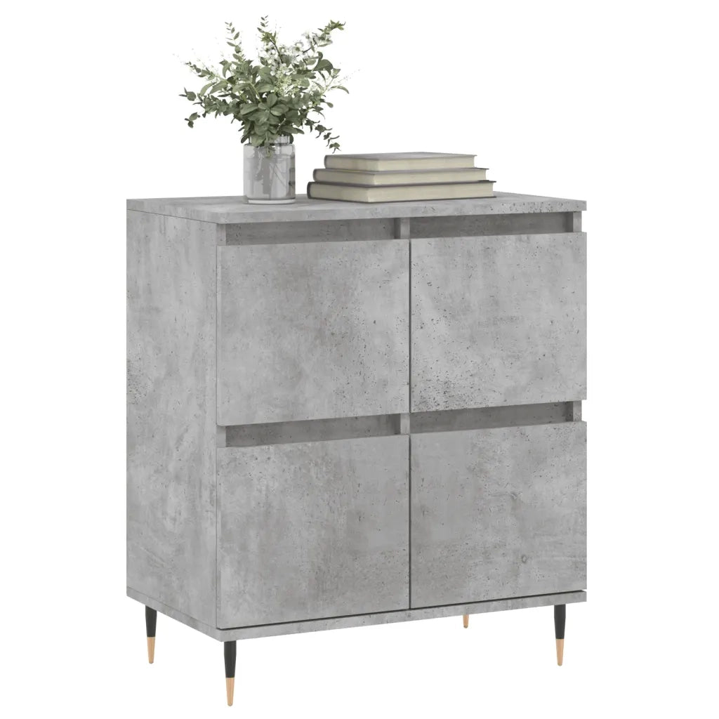 Credenza | Madia | Buffet da pranzo | Armadio da pranzo Grigio Cemento 60x35x70 cm in Legno Multistrato