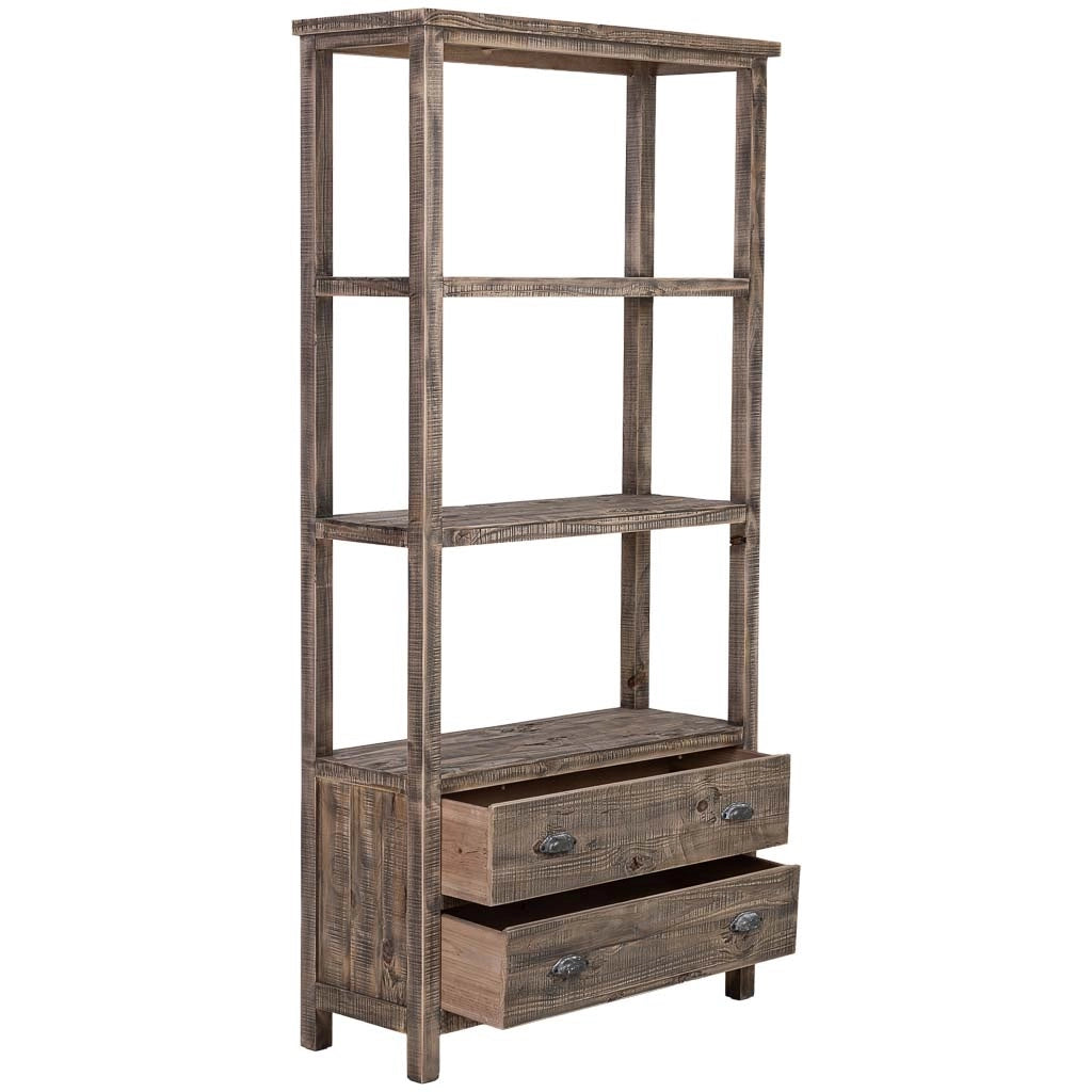 Libreria in legno marrone 99x38x201h cm