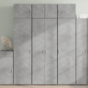 Credenza Grigio Cemento 70x42,5x185 cm in Legno Ingegnerizzato 3281423