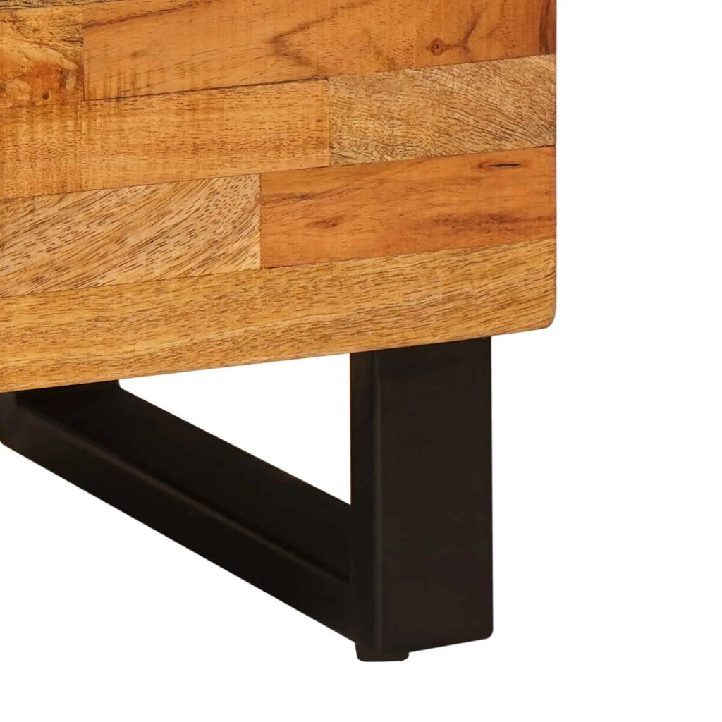 Mobile laterale Marrone 80 x 33 x 75 cm Legno di mango massello 4018323