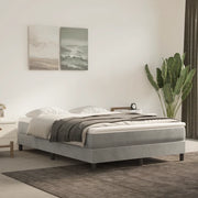 Materasso a Molle-Materasso per letto Grigio Chiaro 120x210x20 cm in Velluto