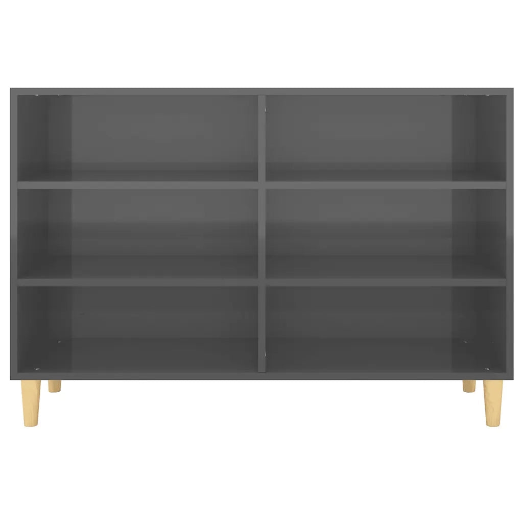 Credenza Grigio Lucido 103,5x35x70 cm in Truciolato cod mxl 23480