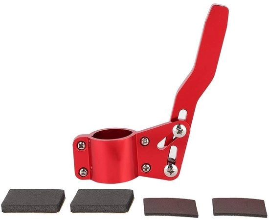 Accessori per Sterzo - Verlengamento di Fari di Giro - Universale - Rosso - Intervallo di Regolazione 30 mm/100 mm - Diametro della Maniglia 18/28 mm - Materiale di Alta Qualità - Kit di Estensione