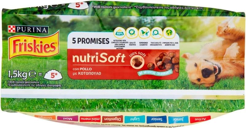 FRISKIES CIBO SECCO PER CANI NUTRISOFT POLLO1.5 KG