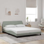 Giroletto Dover Grigio Chiaro 152x203 cm in Velluto 373291