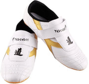 Scarpe da Taekwondo con materiale respirabile - Boxe sportive leggere - Kung Fu/Tai Chi - Tacco Antiscivolo TPR - Cinture regolabili - Progettate per il comfort - Scarpe sportive