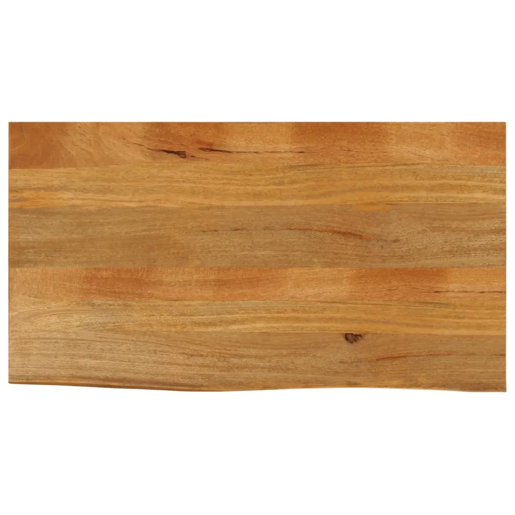 Dessus de table à bord vivant 110x60x2,5cm bois massif manguier