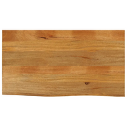 Dessus de table à bord vivant 110x60x2,5cm bois massif manguier