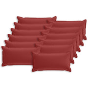 Federa 12 pcs HOUTEN Rosso Vino 40 x 80 cm Poliestere 918321