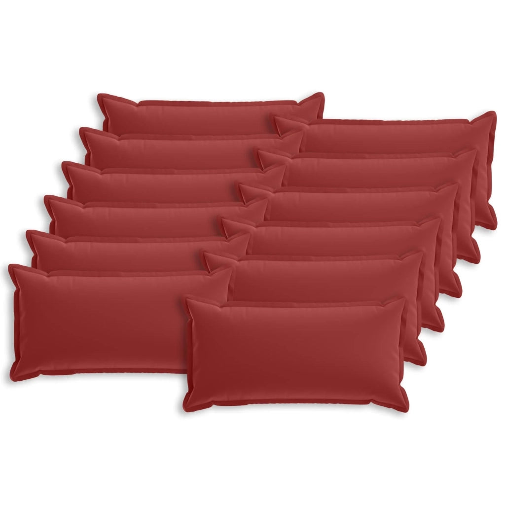 Federa 12 pcs HOUTEN Rosso Vino 40 x 80 cm Poliestere 918321