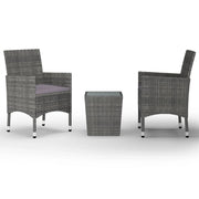 Set da bistrot da 3 pezzi per giardino e patio in resina intrecciata e vetro temperato grigio 02_0013524