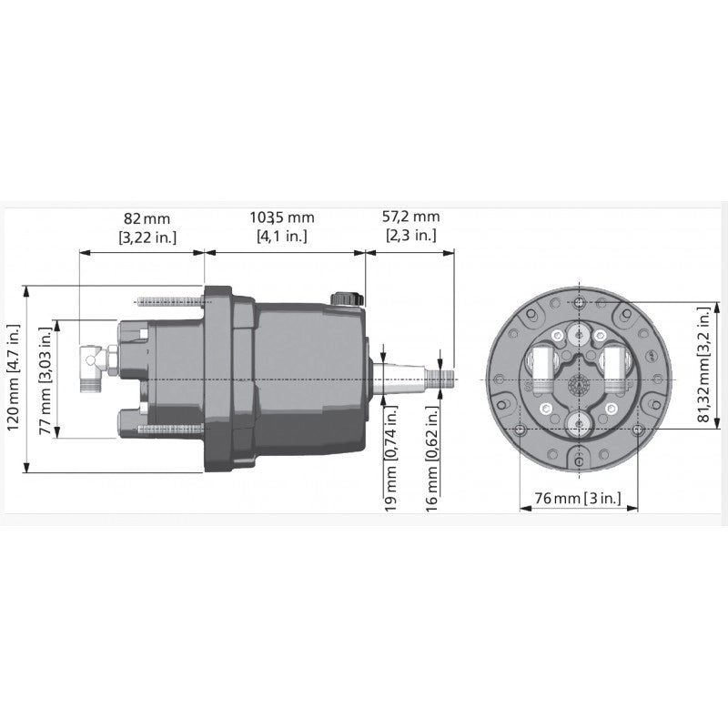 FLANGIA MONTAGGIO X74