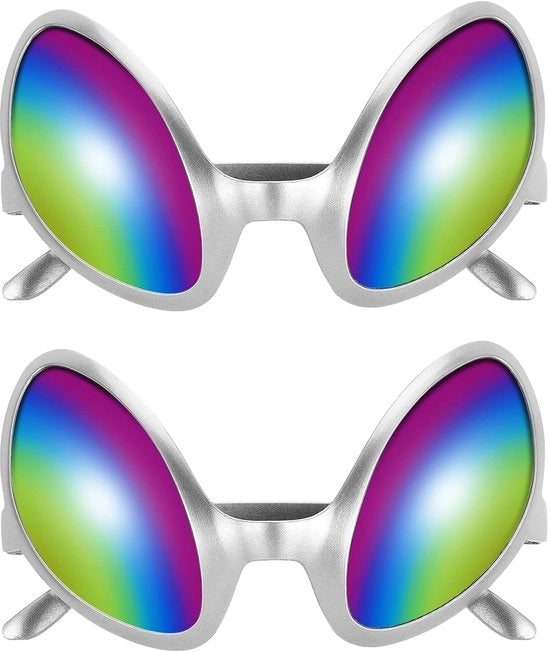 Occhiali da Festa per Adulti - Occhiali da Festa per Bambini - Design Fanciullo - Materiale Leggero - Occhiali da Festa in Plastica Duratura - Codice: Dailygoods - Modello: Alien Bril