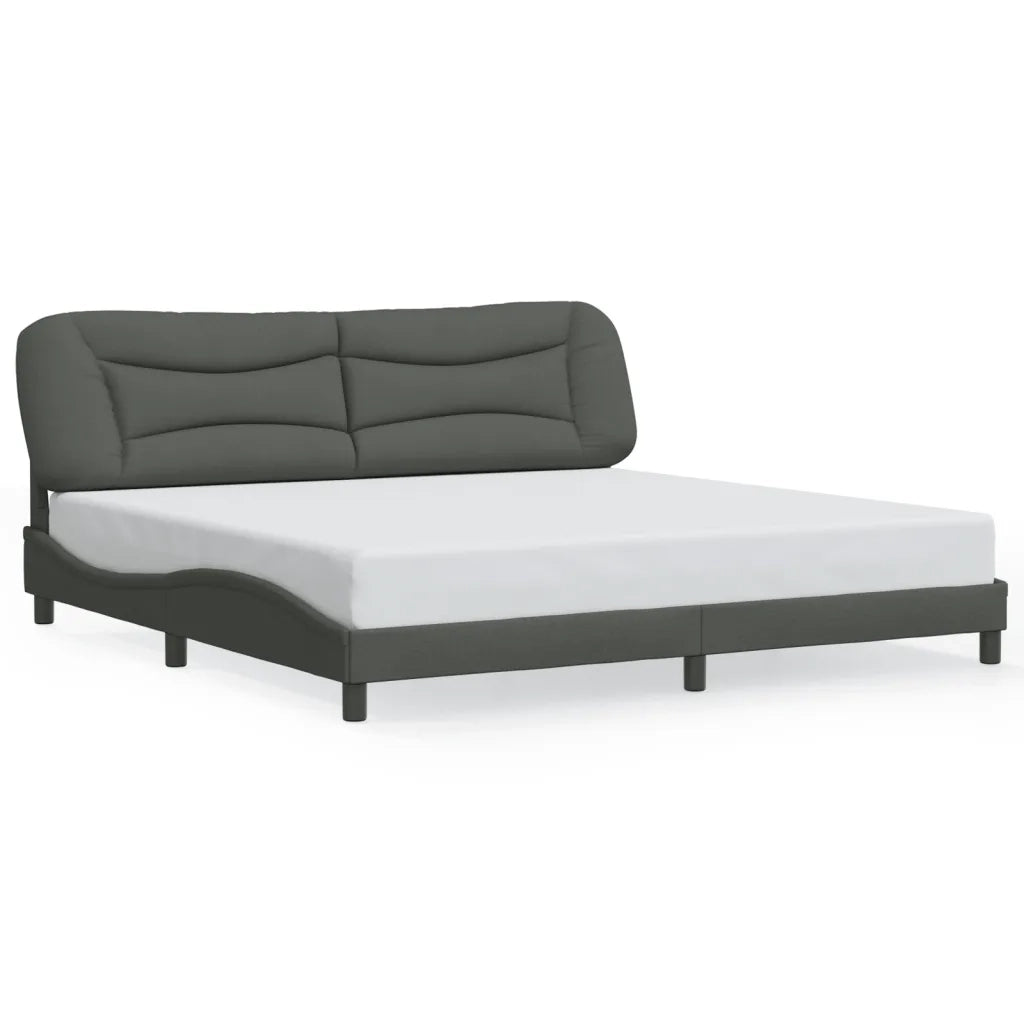 Giroletto con LED senza Materasso-Struttura Letto Hvar 200x200 cm Tessuto