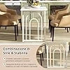 Tavolo da Pranzo, Tavolo Moderno per 6-8 Persone con Piano in Finto Marmo e Gambe in Metallo, Tavolllo Rettangolare da per Sala da Pranzo, Soggiorno e Cucina, 160 x 60 x 76 cm, Bianco