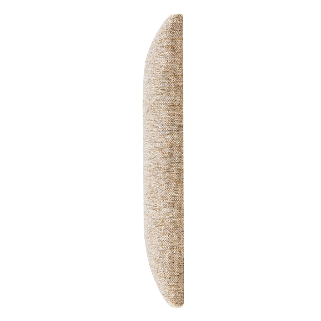 Set Carpino di 2 Pannelli Murali Imbottiti Rivestiti in Tessuto Beige 90x30 cm [neu.haus]