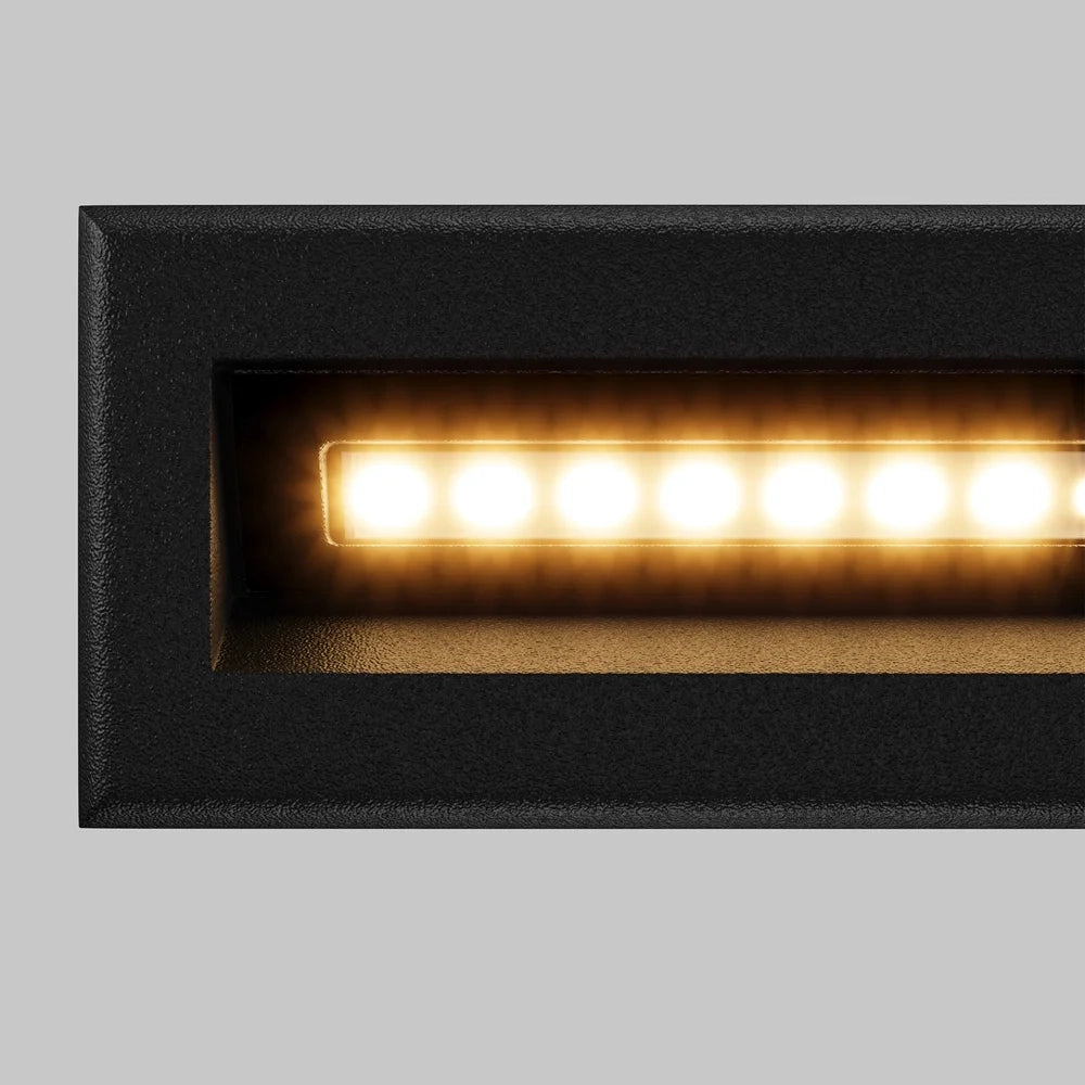 Segnapasso Da Esterno Moderno Bosca Led Integrato 5W Metallo Nero Ip65