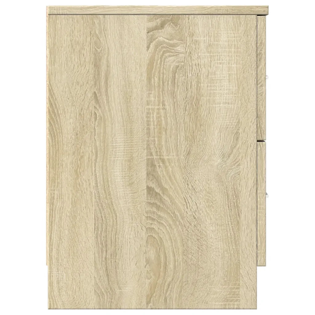 Set di 2 Comodini | Armadio da Notte | Mobiletto da notte con 2 Cassetti Rovere Sonoma 40x36x50 cm