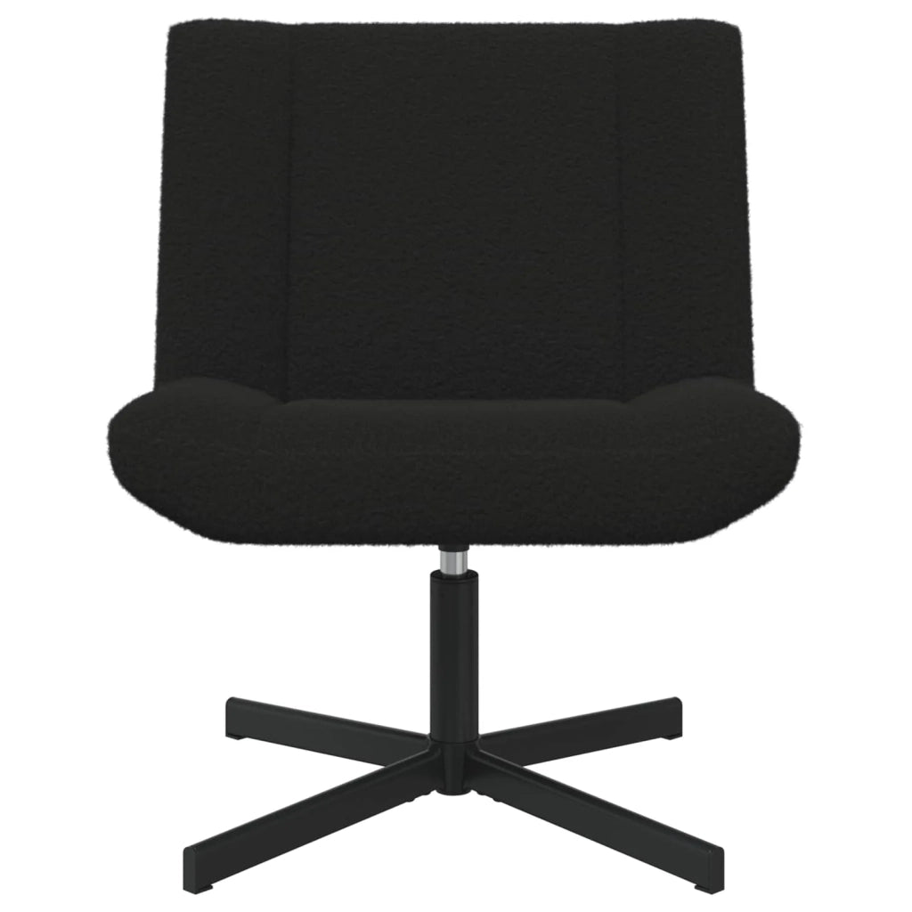 Sedia girevole Nero 63 x 75 x 76 cm Pelle di Pecora CFW9895010