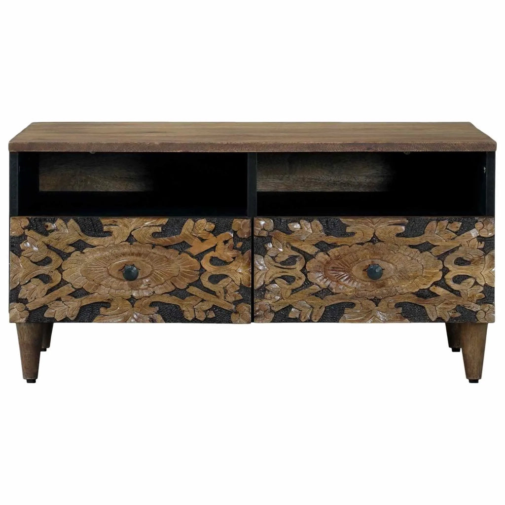 Tavolino da salotto con cassetto Marrone 80 x 54 x 40 cm 4018345