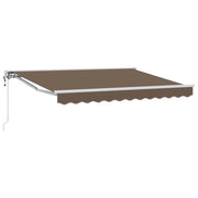 Tenda retrattile Tortora 3,5 x 2 m Poliestere e Alluminio 3425732