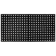 Velcoc, Zerbino Gummy da Esterno, Gomma Antiscivolo con Fori, 50 x 100 cm, Nero
