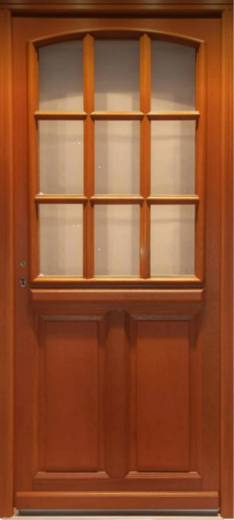 Porta d'ingresso in legno smaltato, Agatha, H, 215xl, 90 p, tavolino destro senza maniglia